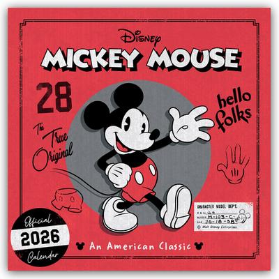 Disney Mickey Mouse 2026 - Wandkalender