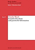 Grundrechtsschutz und genetische Information: Postnatale genetische Untersuchungen im Lichte des Grundrechtschutzes unter besonderer Berücksichtigung ... im Arbeits- und Versicherungsbereich
