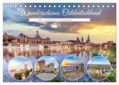 Wunderschönes Ostdeutschland (Tischkalender 2024 DIN A5 quer), CALVENDO Monatskalender