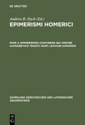Epimerismos continens qui ordine alphabetico tradi