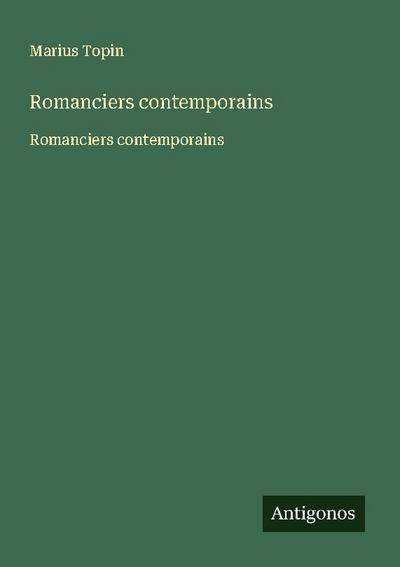 Romanciers contemporains