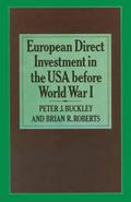European Direct Investment in the U.S.A. before World War I