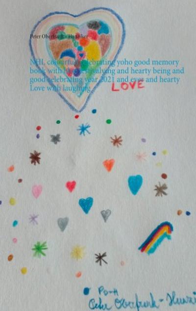 NHL colourfull celebrating yoho good memory book with blue festivalying and hearty being and good celebrating year 2021 and ever and hearty Love with laughing