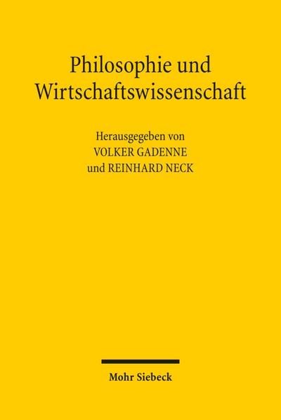 Philosophie und Wirtschaftswissenschaft