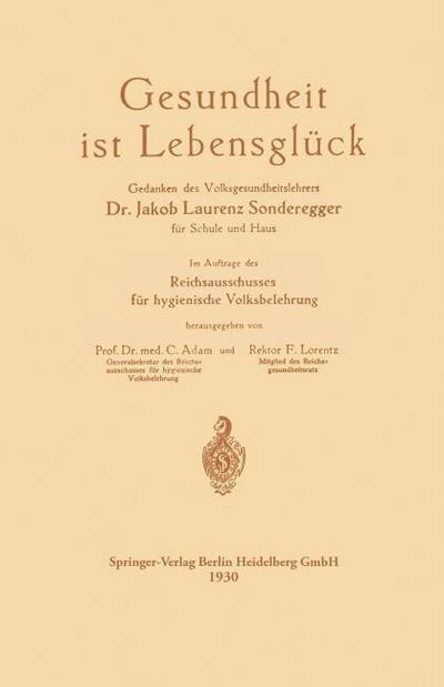 Gesundheit ist Lebensglück