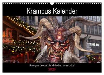 Krampus Kalender 2026 (Wandkalender 2026 DIN A3 quer), CALVENDO Monatskalender