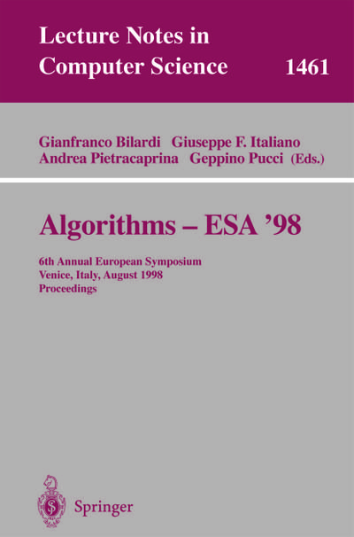 Algorithms - ESA ’98