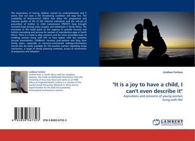 "It is a joy to have a child, I can’’t even describe it"