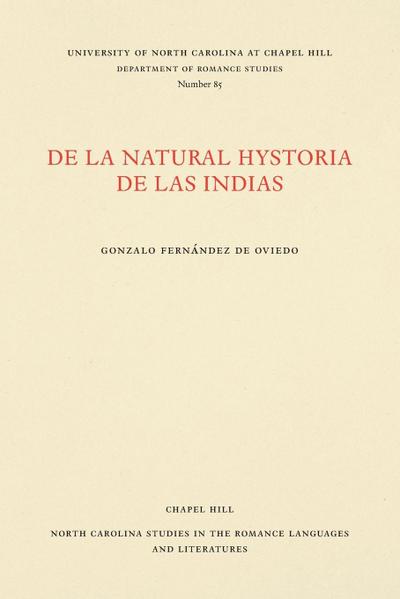 De la natural hystoria de las Indias
