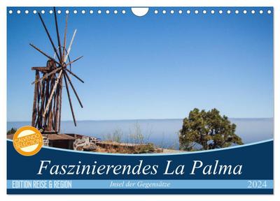 Faszinierendes La Palma (Wandkalender 2024 DIN A4 quer), CALVENDO Monatskalender