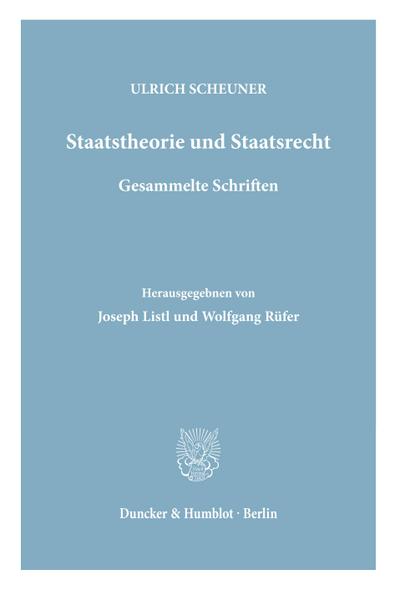 Staatstheorie und Staatsrecht.