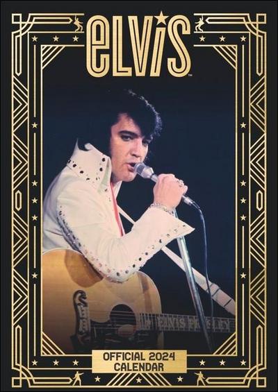 Elvis Posterkalender 2024. Der Foto Wandkalender mit den besten Bildern der Rock ’n’ Roll Ikone Elvis Presley. 29,7 x 42 cm.