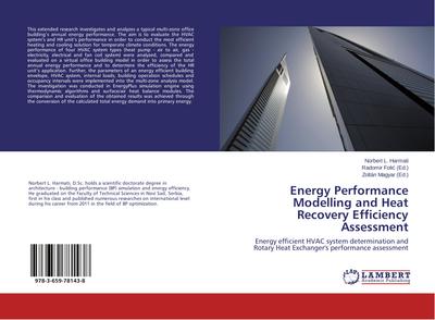 Energy Performance Modelling and Heat Recovery Efficiency Assessment