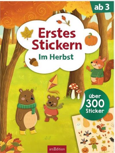 Erstes Stickern - Im Herbst