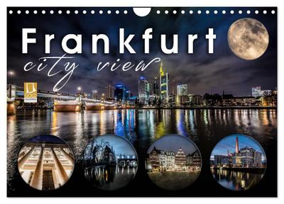 Frankfurt city view (Wandkalender 2026 DIN A4 quer), CALVENDO Monatskalender