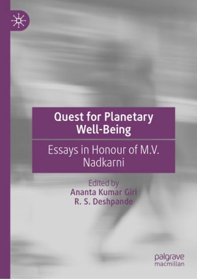 Quest for Planetary Well-Being