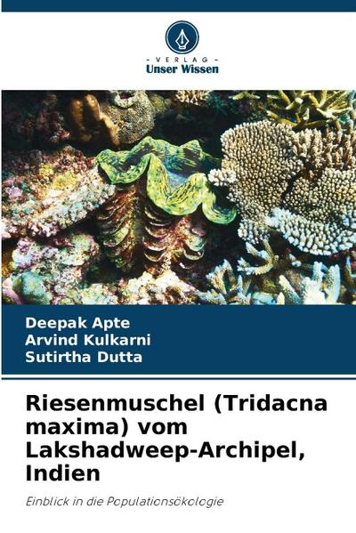 Riesenmuschel (Tridacna maxima) vom Lakshadweep-Archipel, Indien