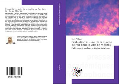 Evaluation et suivi de la qualité de l’air dans la ville de Meknès