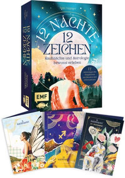 Kartenset: 12 Nächte, 12 Zeichen | Rauhnächte und Astrologie bewusst erleben - mit Ritualen, Affirmationen und Videomeditationen