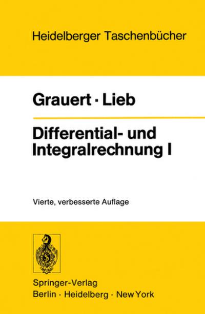 Differential- und Integralrechnung I