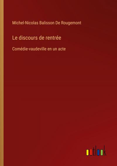 Le discours de rentrée