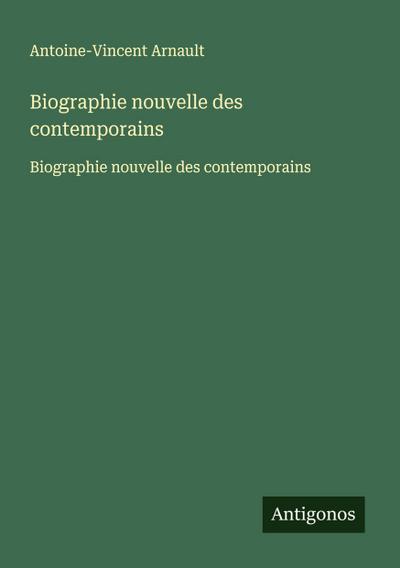 Biographie nouvelle des contemporains