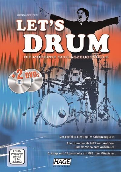 Let’s Drum + 2 DVDs