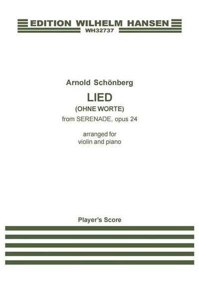 Lied (Ohne Worte) from Serenade Op. 24: Violin and Piano