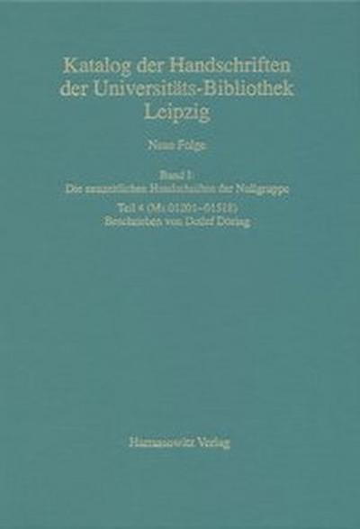 Die neuzeitlichen Handschriften der Nullgruppe (Ms 01201-01518)