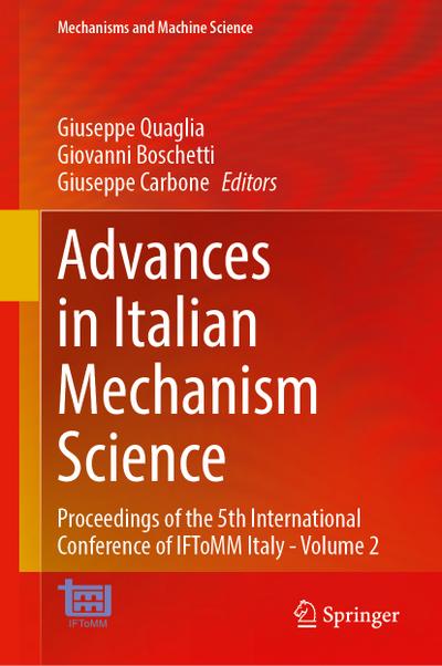 Advances in Italian Mechanism Science