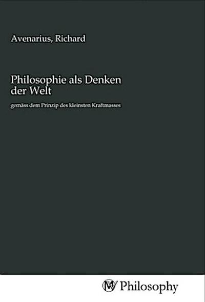 Philosophie als Denken der Welt