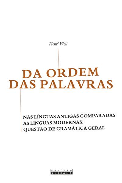 DA ORDEM DAS PALAVRAS
