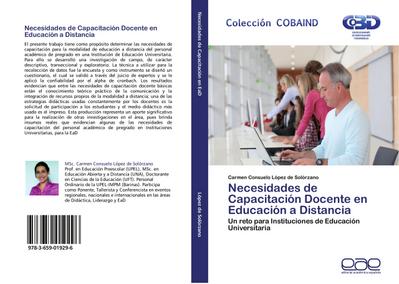 Necesidades de Capacitación Docente en Educación a Distancia