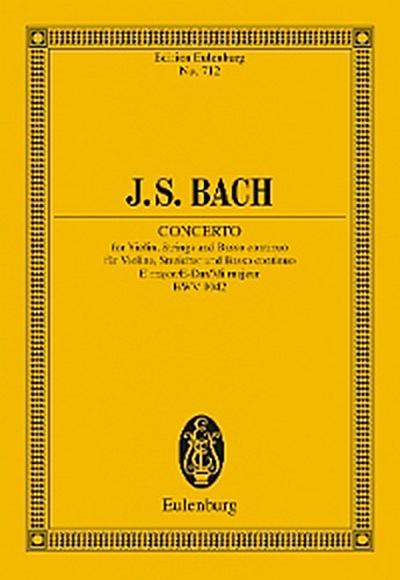 Violin Concerto, E major
