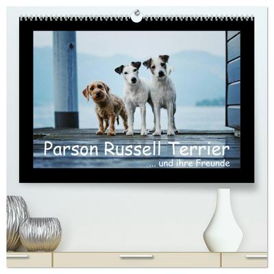Parson Russell Terrier (hochwertiger Premium Wandkalender 2024 DIN A2 quer), Kunstdruck in Hochglanz