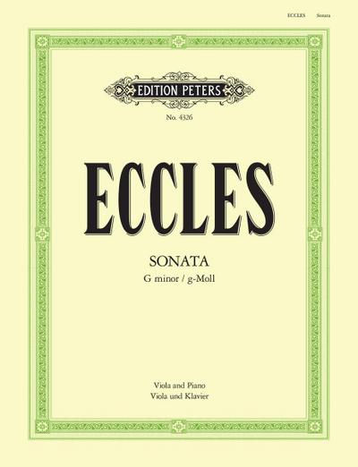 Eccles, H: Viola Sonata in G Minor
