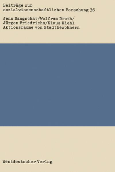 Aktionsräume von Stadtbewohnern