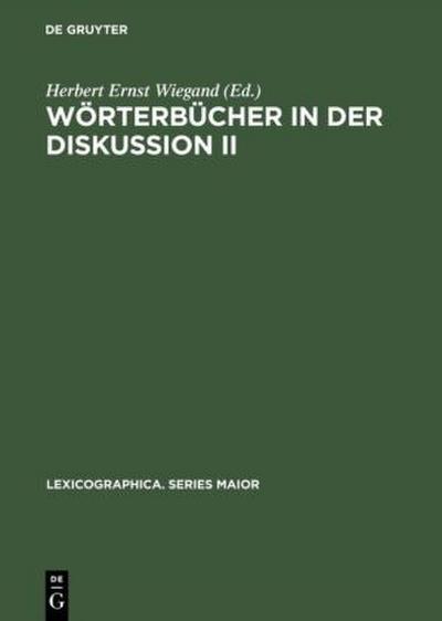 Wörterbücher in der Diskussion II