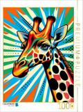 CALVENDO Puzzle Retro Giraffe - Pop Art | 1000 Teile Lege-Größe 64x48cm Foto-Puzzle für glückliche Stunden