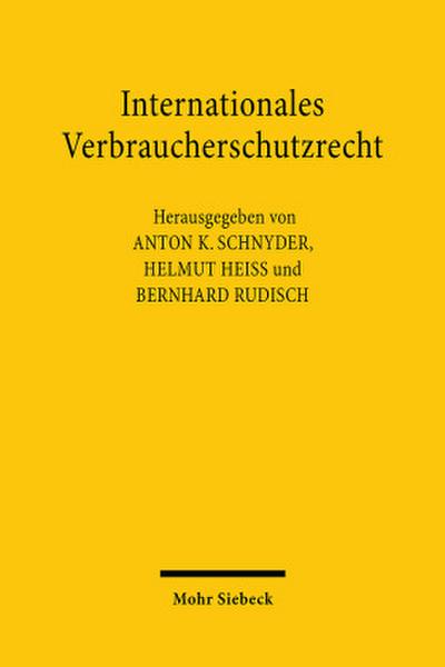 Internationales Verbraucherschutzrecht
