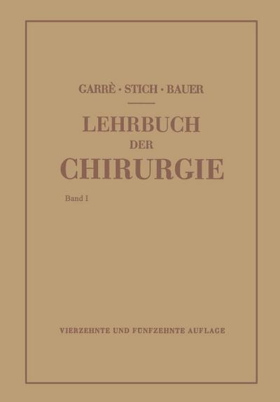 Lehrbuch der Chirurgie