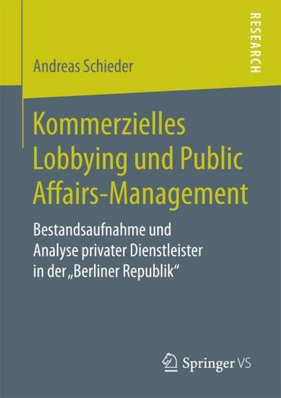 Kommerzielles Lobbying und Public Affairs-Management