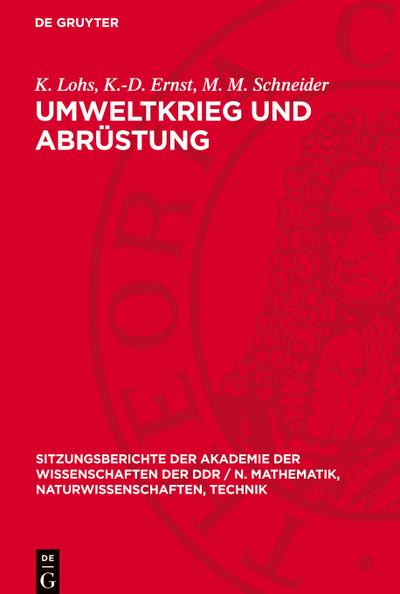Umweltkrieg und Abrüstung