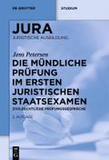 Die mündliche Prüfung im ersten juristischen Staat