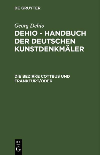 Die Bezirke Cottbus und Frankfurt/Oder