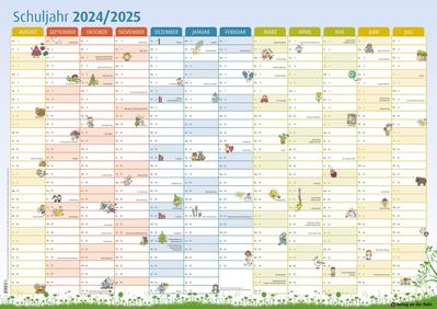 Der Schuljahres-Wandkalender 2024/2025, A1