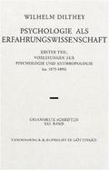 Psychologie als Erfahrungswissenschaft