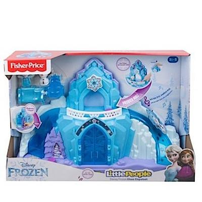 Fisher-Price GLM38 - Little People Frozen Elsas Eispalast mit Olaf inkl. Lichtern und Liedern (Deutsche Sprachversion), Kleinkind Spielzeug ab 18 Monaten