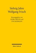Siebzig Jahre Wolfgang Frisch