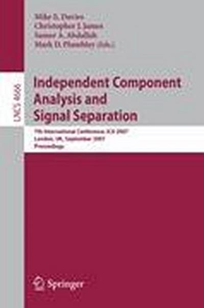 Independent Component Analysis and Signal Separation